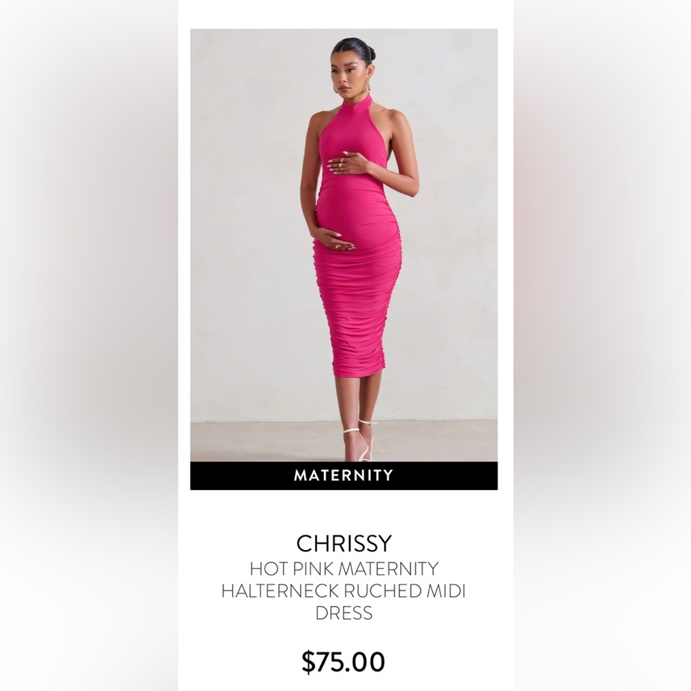 Hot pink dress